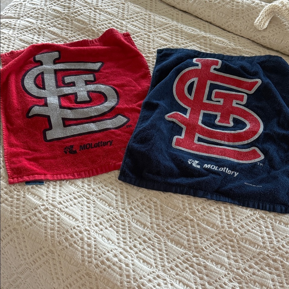 St. Louis Logo small towels  - Red and Blue